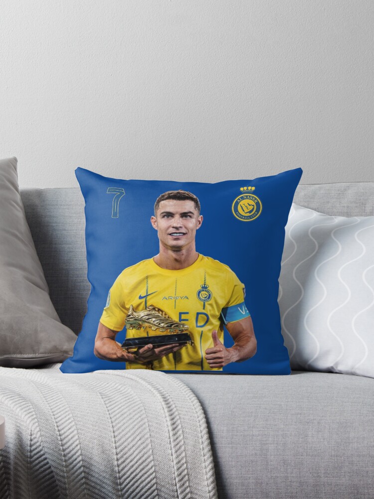 Cr7 cristiano ronaldo red black yellow blue milano real madid ronaldo cr ronaldo cristiano Portugal 7 9 united alnassr al nassr nassr al nassar hilal Pillow for Sale by CURVA SUD Redbubble