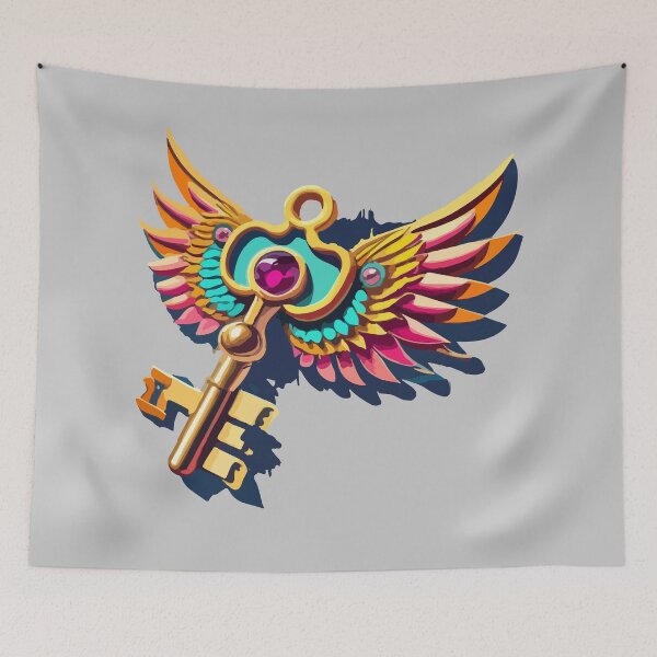 Item preview, Magic Key with Wings designed and sold by CatCoconut-Art.