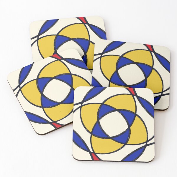 Item preview, Black Outline Blue Gold Circles designed and sold by lamboumade.