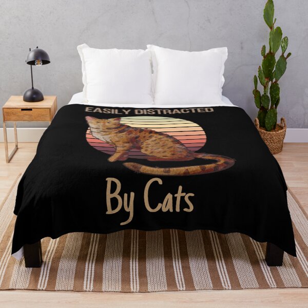 Item preview, Easily Distracted by Cats - Ocicat designed and sold by FelineEmporium.