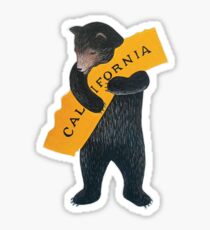 California Bear Hug Sticker