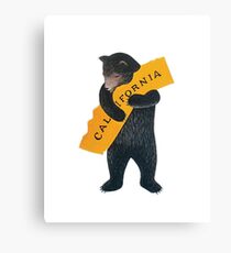 California Bear Hug Canvas Print