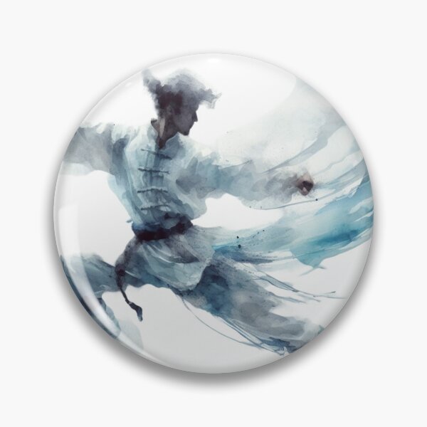Item preview, Kung Fu Fluidity - shades of white grace designed and sold by Martial-Art-23.