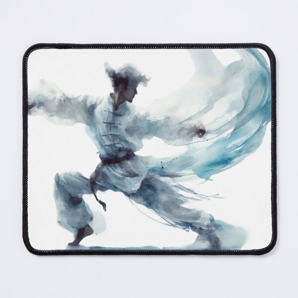 Item preview, Kung Fu Fluidity - shades of white grace designed and sold by Martial-Art-23.