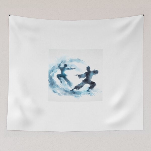 Item preview, Kung Fu tranquility - shades of white transitions designed and sold by Martial-Art-23.