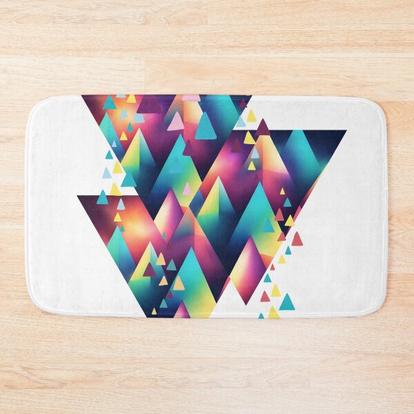 Item preview, Abstract pattern of multicolored triangles designed and sold by studio468.