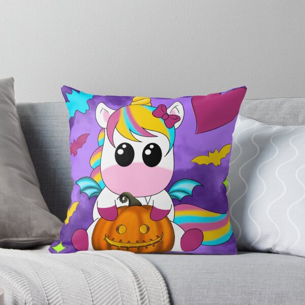 Artikelvorschau, Lustiges Einhorn Halloween entworfen und verkauft von Limones-Design.