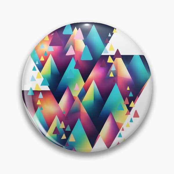 Item preview, Abstract pattern of multicolored triangles designed and sold by studio468.