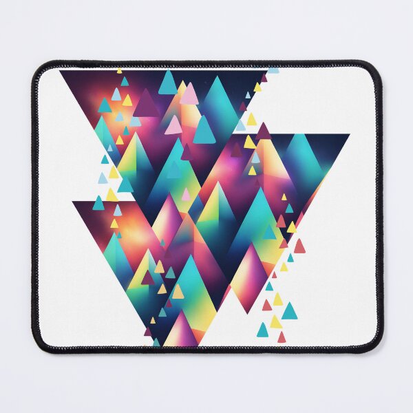 Item preview, Abstract pattern of multicolored triangles designed and sold by studio468.