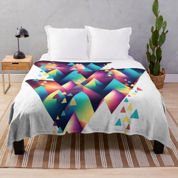 Item preview, Abstract pattern of multicolored triangles designed and sold by studio468.