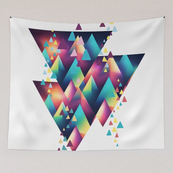 Item preview, Abstract pattern of multicolored triangles designed and sold by studio468.