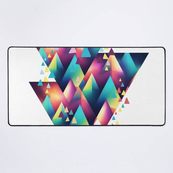 Item preview, Abstract pattern of multicolored triangles designed and sold by studio468.