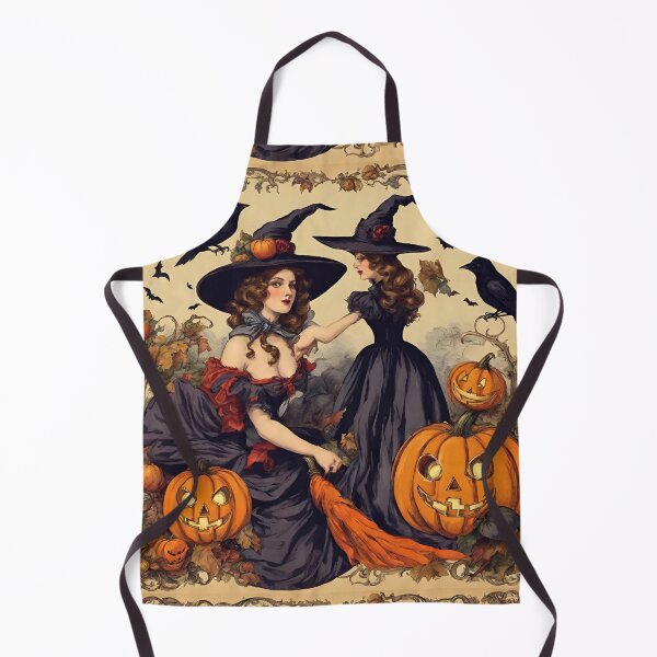 Item preview, Vintage Halloween Witches and Jack-O'-Lantern designed and sold by silviaol.