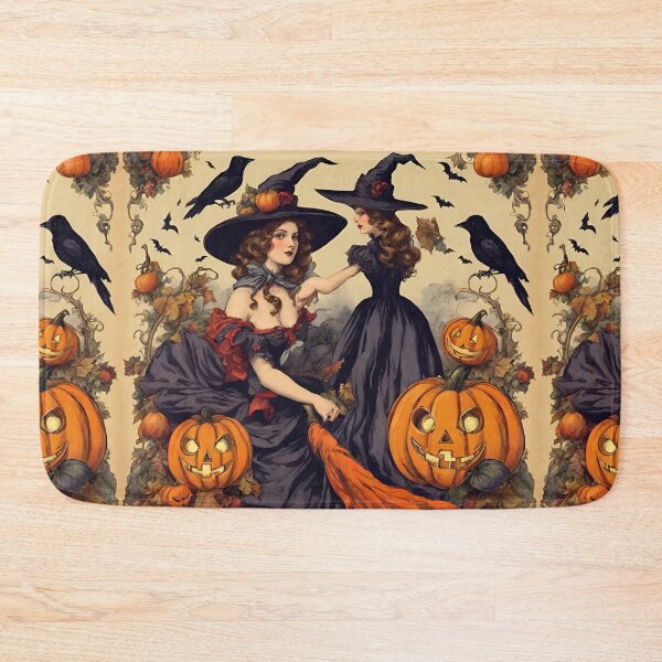 Item preview, Vintage Halloween Witches and Jack-O'-Lantern designed and sold by silviaol.