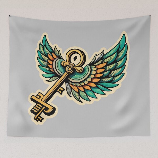 Item preview, Magic Key with Wings designed and sold by CatCoconut-Art.