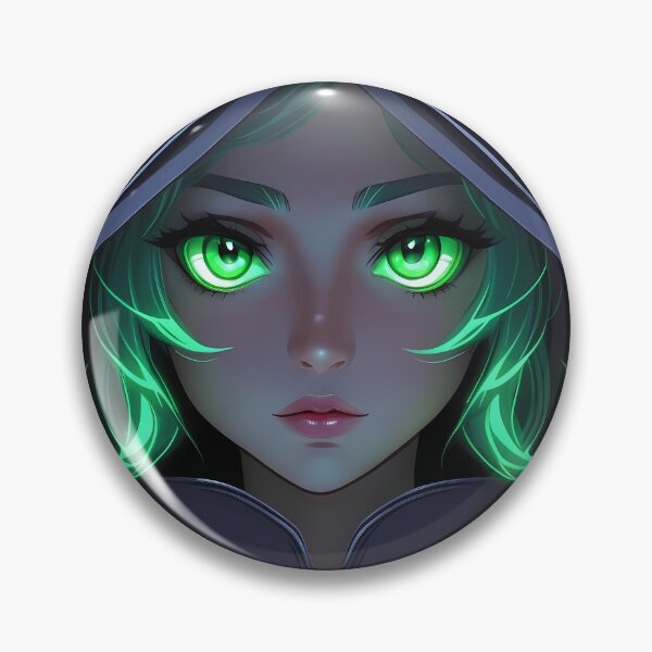Item preview, Green-Eyed Witch's Halloween Charm designed and sold by designsbyflo.