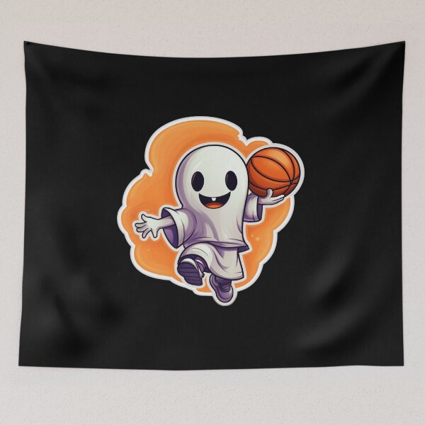 Item preview, Cute Ghost Basketball Halloween designed and sold by Mateusz Majcherek.