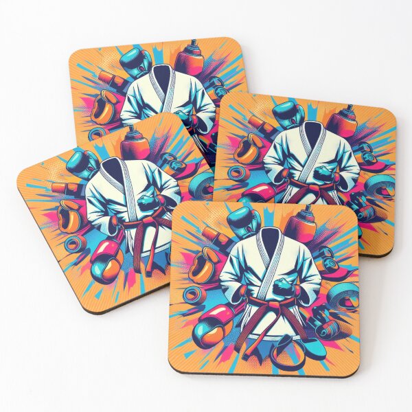 Item preview, pop-art-inspired Combat Gear Collage designed and sold by Martial-Art-23.