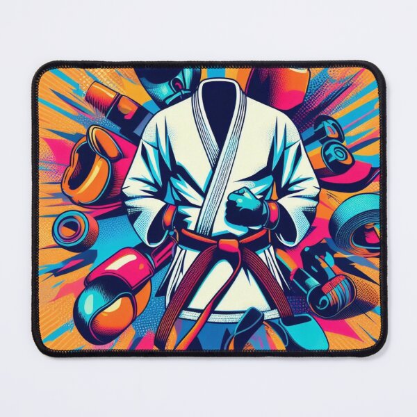 Item preview, pop-art-inspired Combat Gear Collage designed and sold by Martial-Art-23.