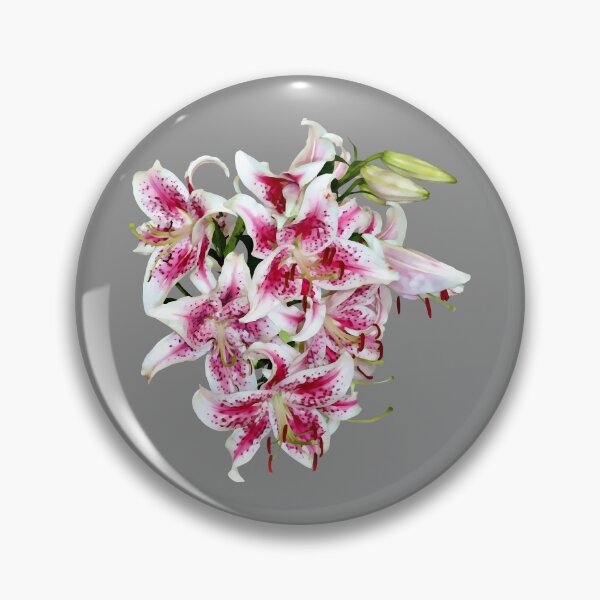 Item preview, Heart With Stargazer Lilies designed and sold by Susan Savad.
