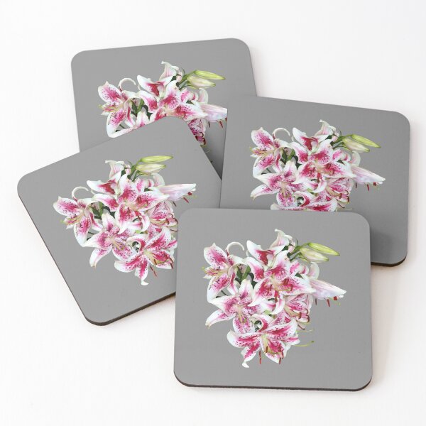 Item preview, Heart With Stargazer Lilies designed and sold by Susan Savad.