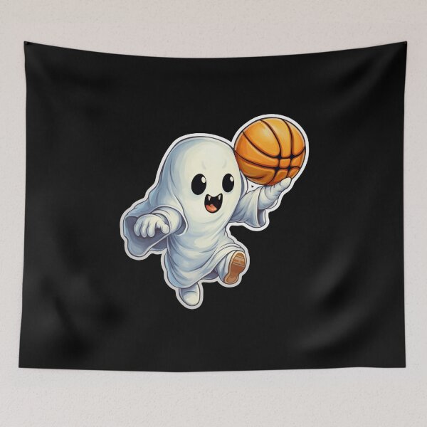 Item preview, Cute Ghost Basketball Halloween designed and sold by Mateusz Majcherek.