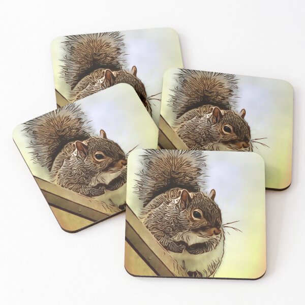 Item preview, Hungry Squirrel Begging at Back Door designed and sold by JinjerS.