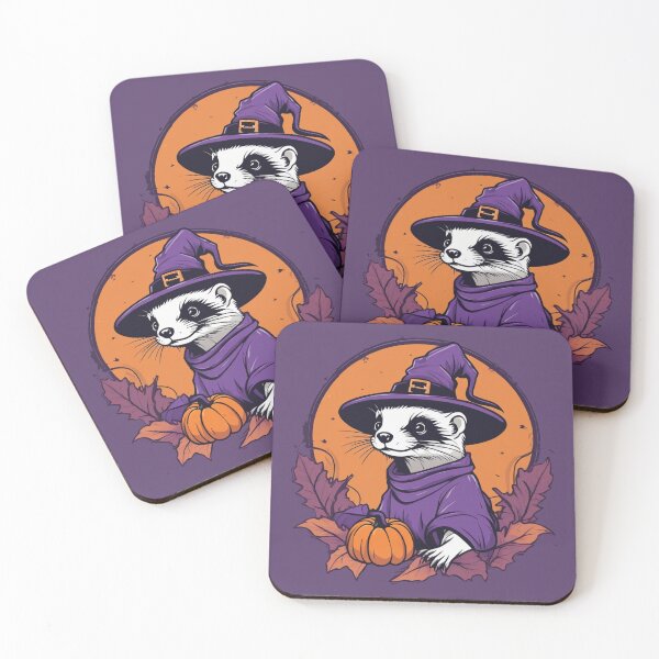 Item preview, halloween witch otter designed and sold by SketchysDESIGNS.
