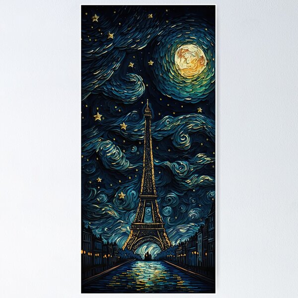 Item preview, Impressionist Eiffel Tower designed and sold by OccultDreams.