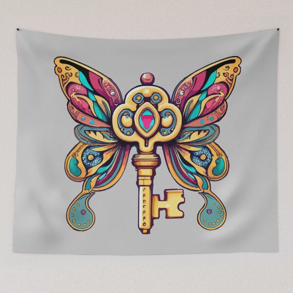 Item preview, Magic Key with Wings designed and sold by CatCoconut-Art.