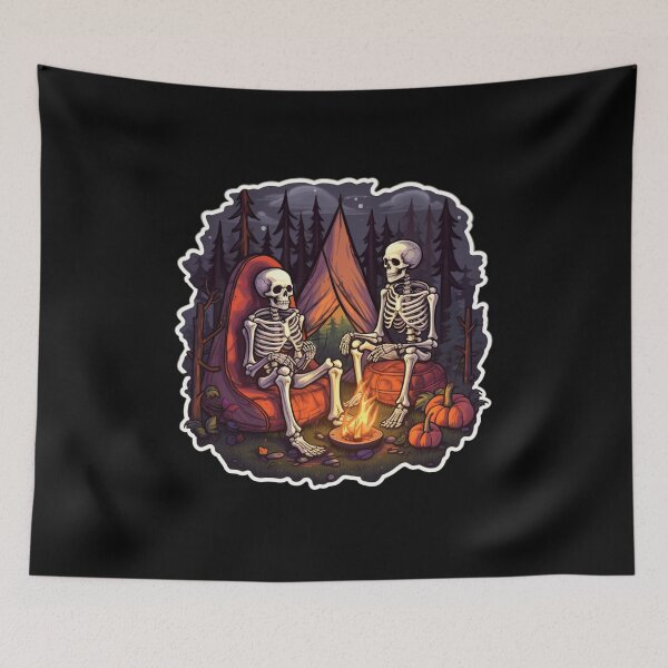 Item preview, Skeletons Camping Halloween designed and sold by Mateusz Majcherek.