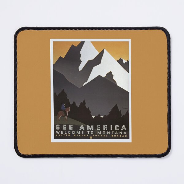 Item preview, Vintage Montana Tourism Poster designed and sold by Sunflower5576.
