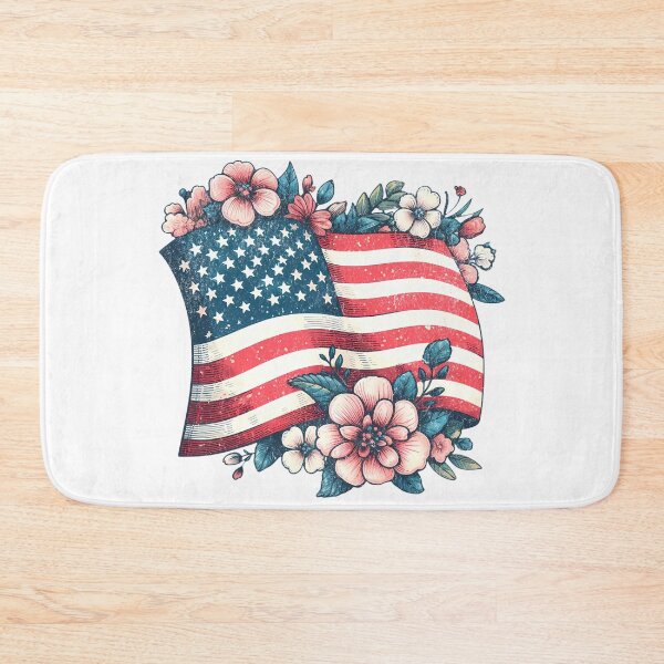 Item preview, US Floral Flag Sticker Pack American Flag Pack Floral Flag Stickers  designed and sold by Beanster-nl.