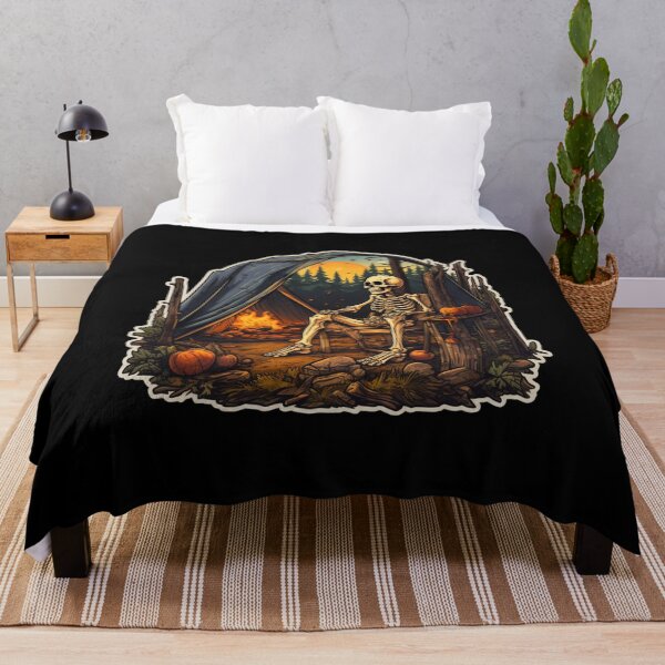 Item preview, Skeletons Camping Halloween designed and sold by Mateusz Majcherek.