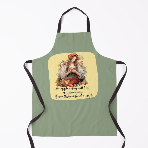 Item preview, An apple a day keeps everyone away if you throw it hard enough designed and sold by Janetlousart.