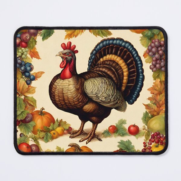 Item preview, Vintage Thanksgiving Turkey, Fruit and Vegetable Harvest designed and sold by silviaol.