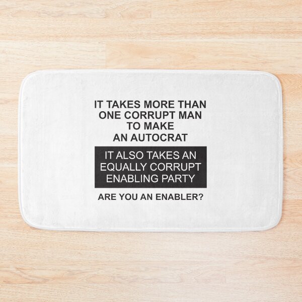 Item preview, It takes more than one corrupt man to make an autocrat designed and sold by Politics-Corner.