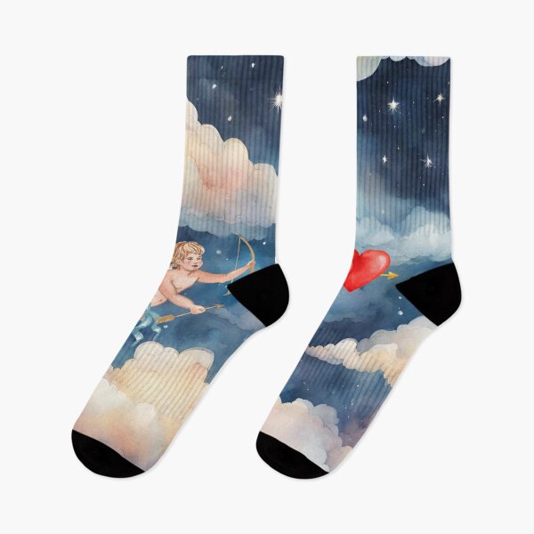 Artikelvorschau, Amor in den Wolken am Sternenhimmel entworfen und verkauft von studio468.