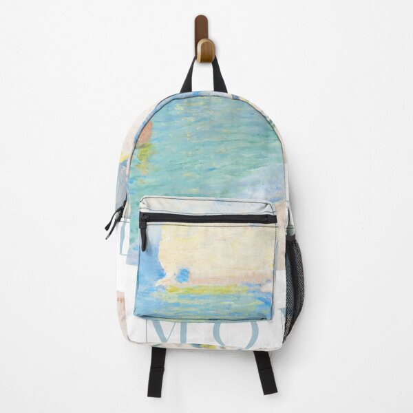 Item preview, ÉTRETAT - THE BEACH AND THE FALAISE D'AMONT by Claude Monet, Pastel Blue designed and sold by evermore-design.