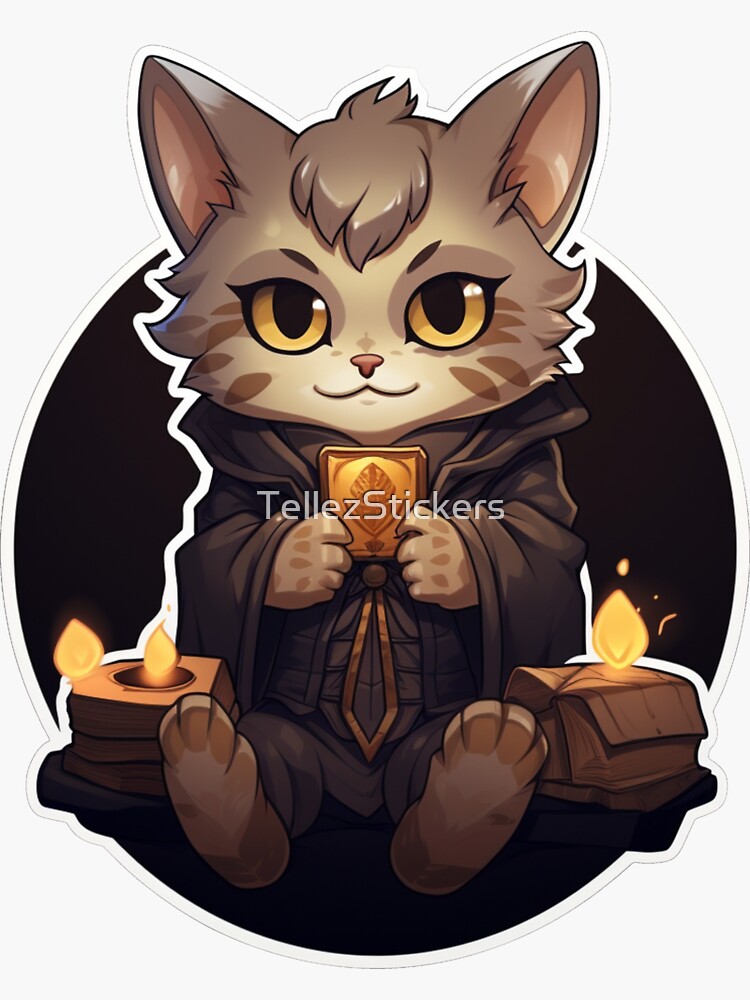 D&D Female Necromancer Sticker for Sale by TellezStickers