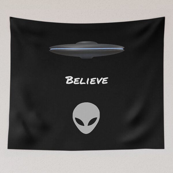 Item preview, Believe In Aliens and UFOs designed and sold by Malaclypse235.