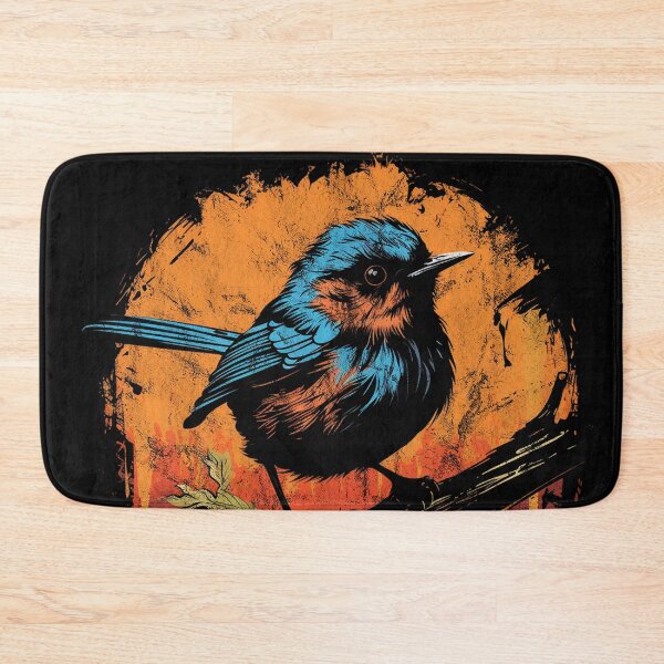 Item preview, Superb Fairywren - Distressed Vintage Street Art Australian Birds designed and sold by GVRDesign.
