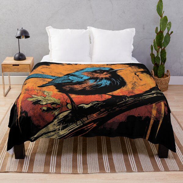 Item preview, Superb Fairywren - Distressed Vintage Street Art Australian Birds designed and sold by GVRDesign.