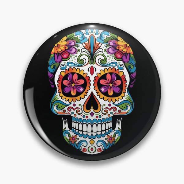 Item preview, Sugar Skull, Mexican Skull, Day of the Dead, Dias de Los Muertos No. 8 designed and sold by meganohm.