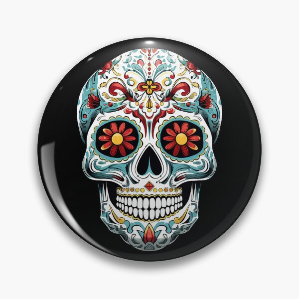 Item preview, Sugar Skull, Mexican Skull, Day of the Dead, Dias de Los Muertos No. 9 designed and sold by meganohm.