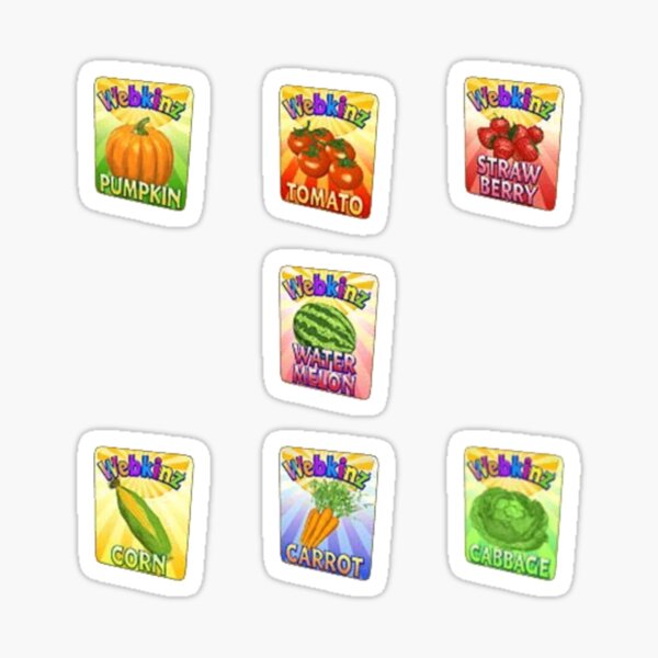 Vista previa del artículo con la obra «Paquete de pegatinas Webkinz sobre el cultivo de semillas», diseñado y vendido por eggily1023.