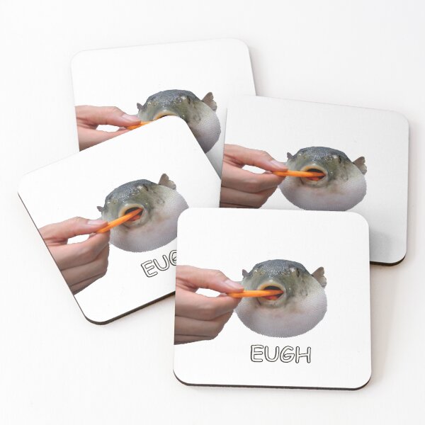 Item preview, Augh, eugh (Puffer Fish Eating Carrot) designed and sold by Jobel.