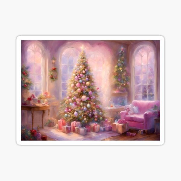 Christmas Cottage Sticker