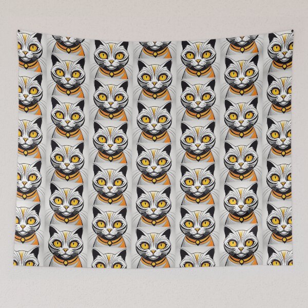 Item preview, Gato fantasma espeluznante designed and sold by nomadicpop.