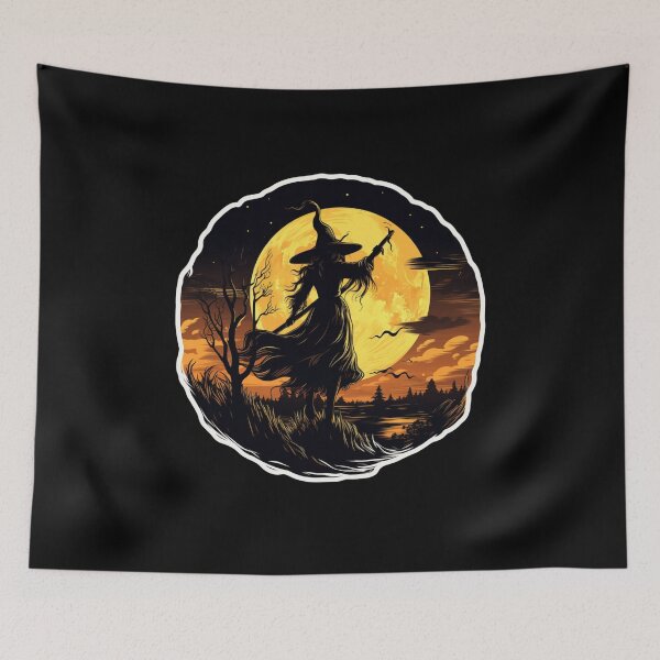 Item preview, Witch Halloween Moon designed and sold by Mateusz Majcherek.